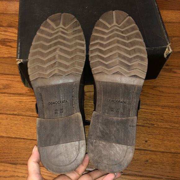 New Size EUR 45 Democrata Brown Leather Ankle Boot - Picture 5 of 6